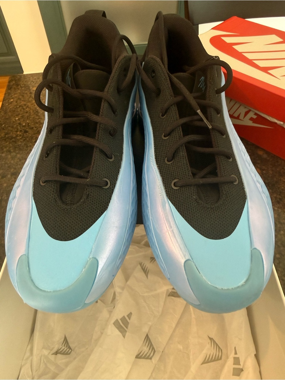 Adidas Anthony Edwards AE1 Low/Blue/Black size Men 11.5 - Picture 4 of 8
